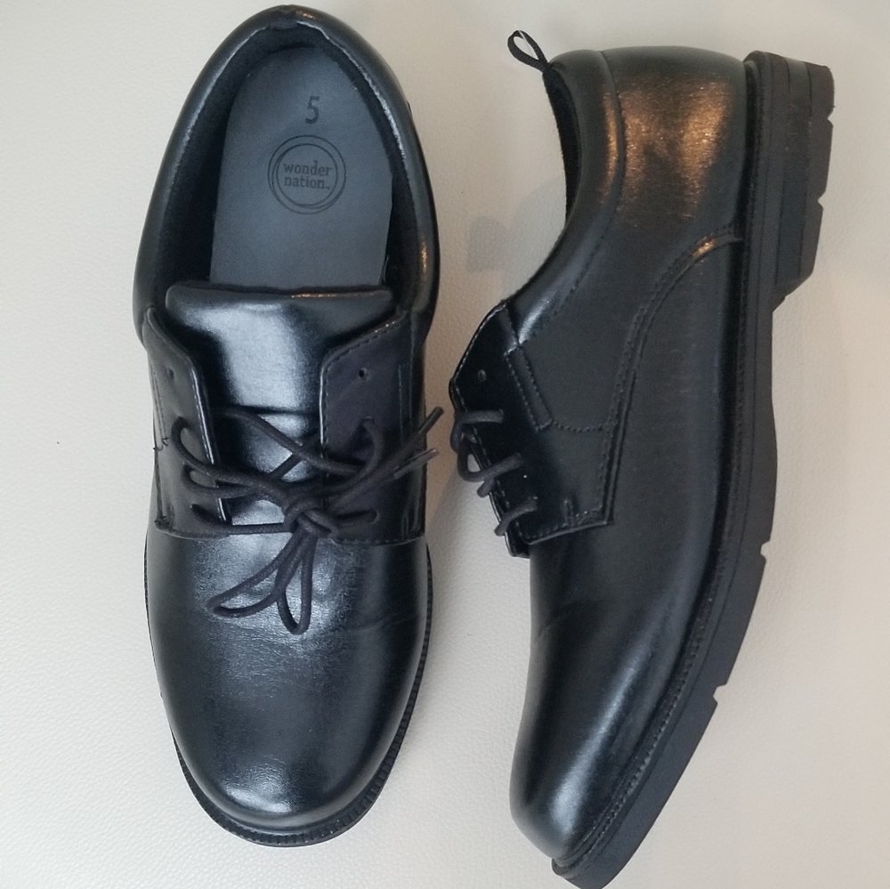 Boy's Black Dress Shoes